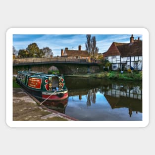 Hungerford Wharf in West Berkshire Sticker